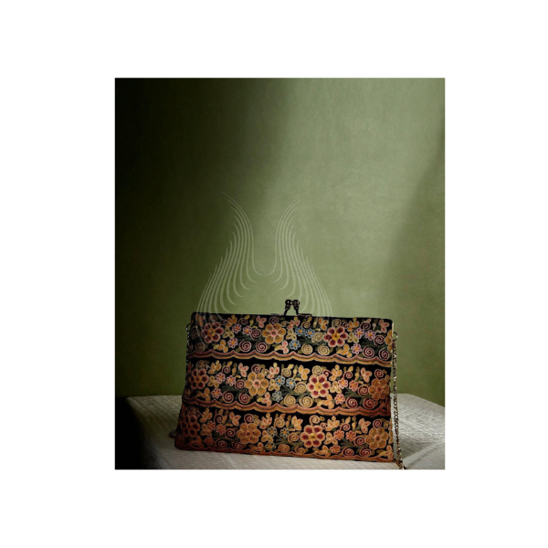 Black vintage scalloped kor(K11)